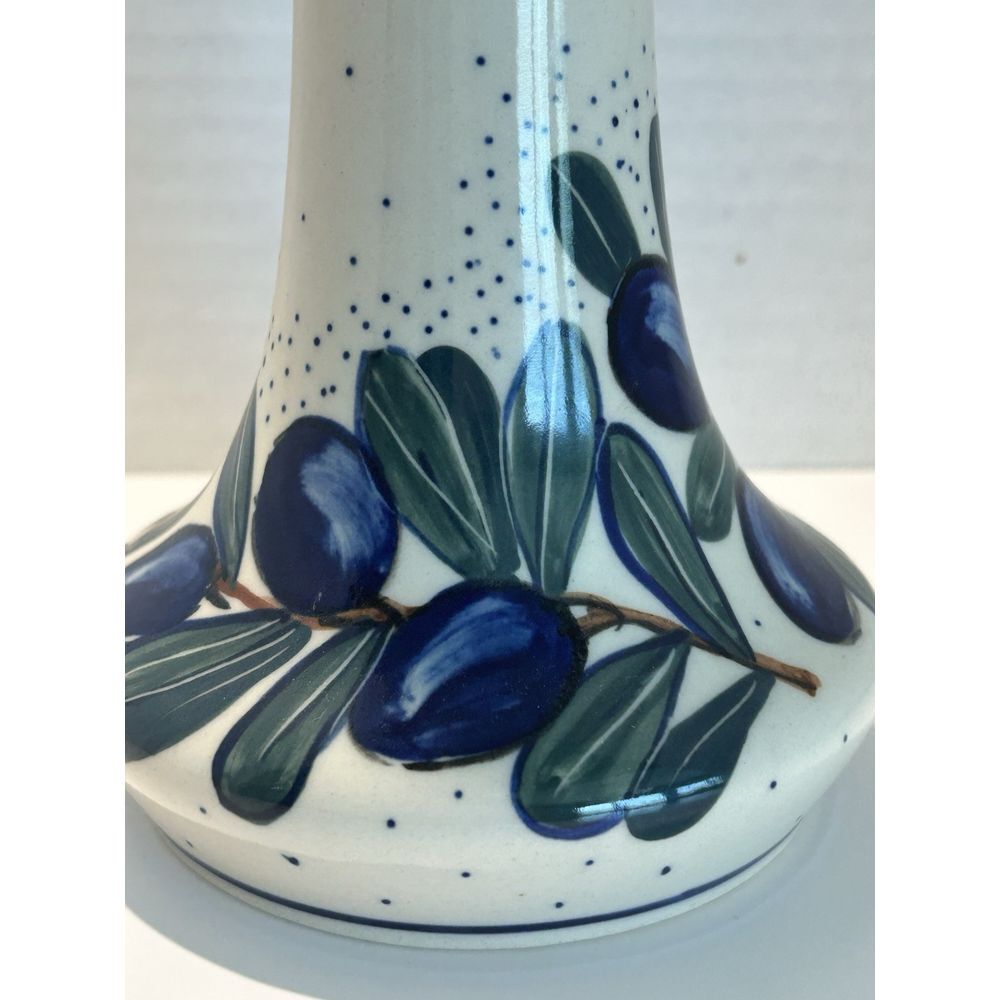 Unikat WR Boleslawiec‎ Hand Made Bus Vase 10.5" Tall, Polish Pottery Olives - Picture 3 of 10